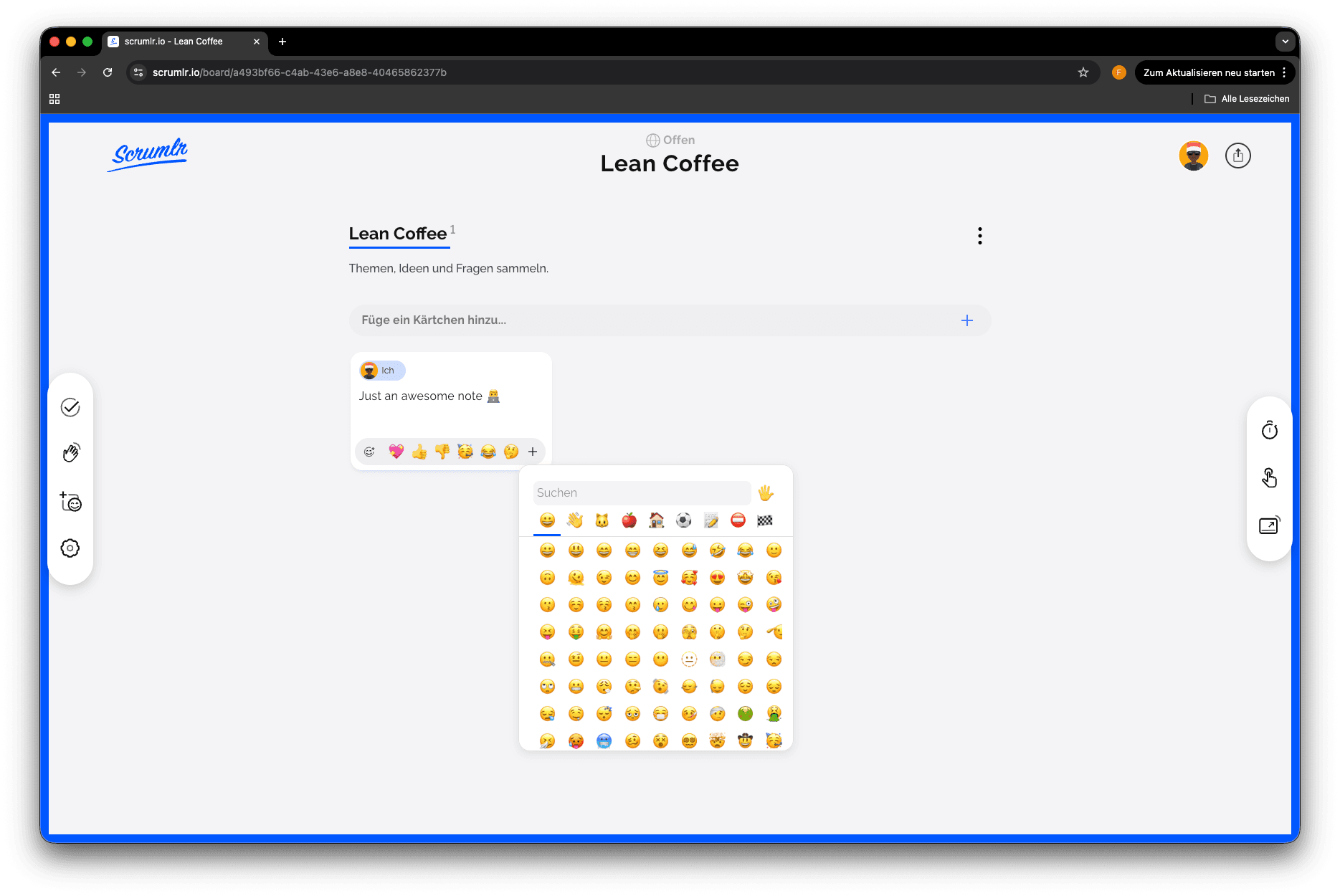Scrumlr.io preview